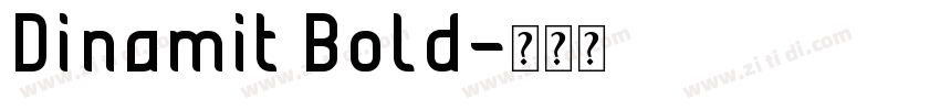 Dinamit Bold字体转换
